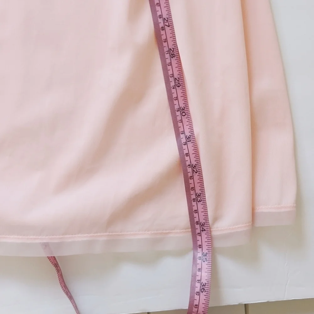 Vintage 60's Artemis Pastel Pink Bias Cut Ballerina Slip Dress - Picture 10 of 14